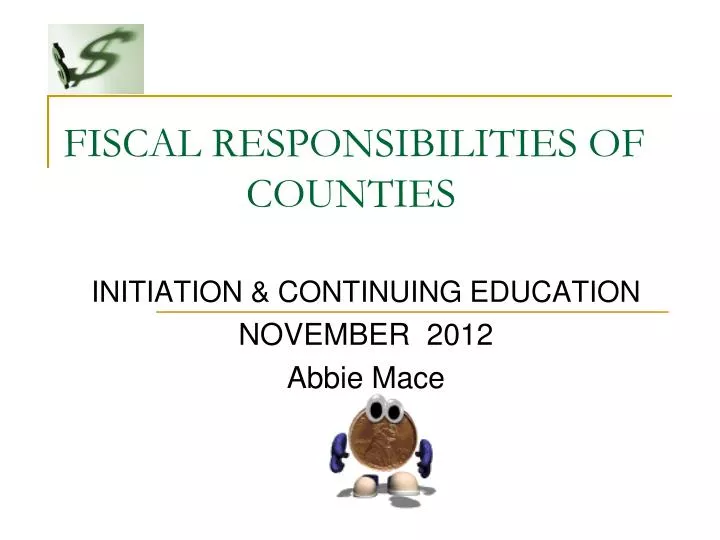 fiscal responsibilities of counties