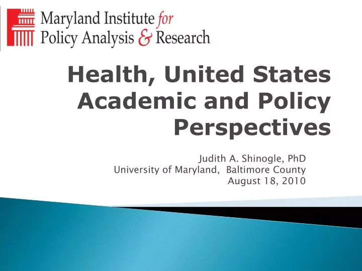 health united states academic and policy perspectives