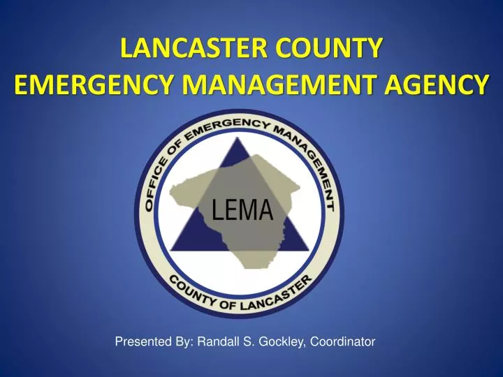 lancaster county emergency management agency