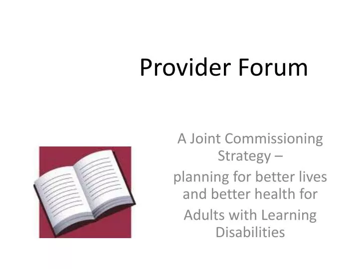 provider forum