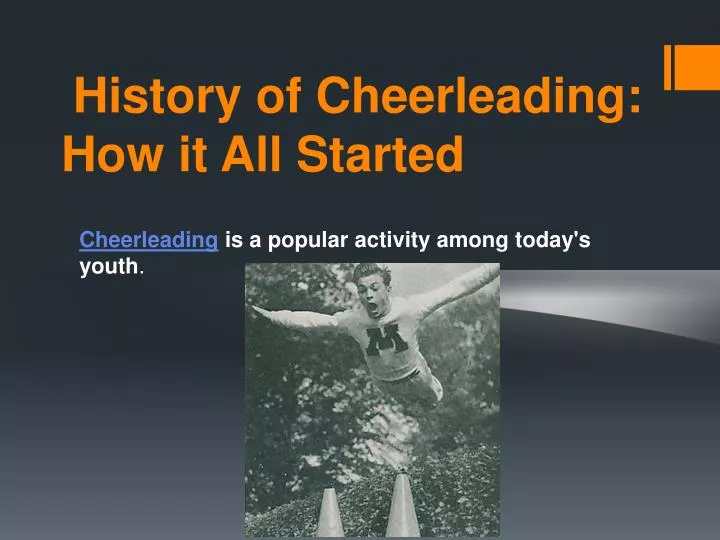 history of cheerleading how it all started