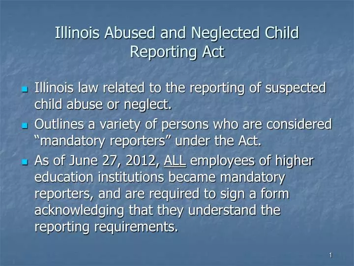 illinois abused and neglected child reporting act
