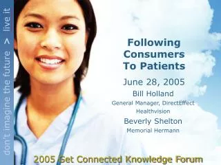 2005 Get Connected Knowledge Forum