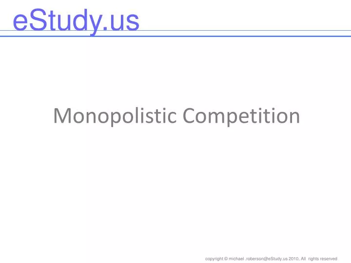 monopolistic competition