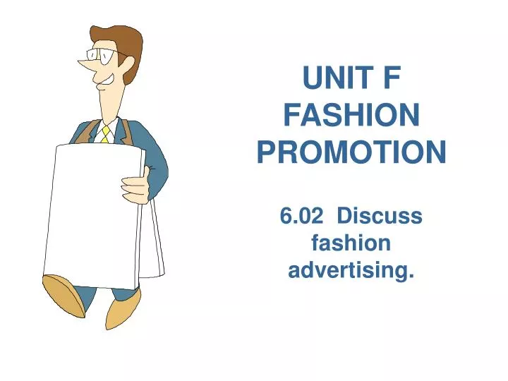 unit f fashion promotion