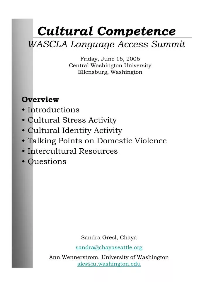 cultural competence wascla language access summit