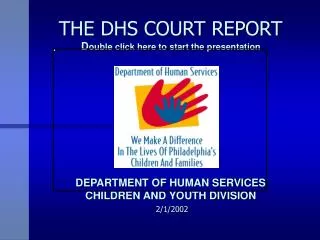 THE COURT REPORT INSTRUCTIONS FOR THE SLIDE SHOW