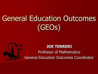 General Education Outcomes (GEOs)
