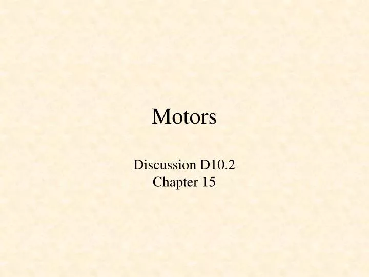 motors