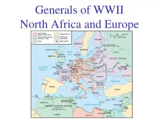 Generals of WWII North Africa and Europe