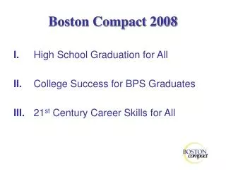 Boston Compact 2008