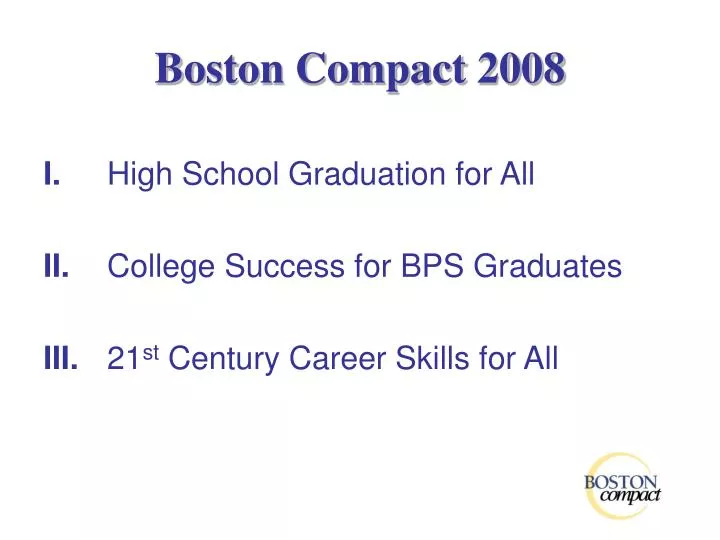 boston compact 2008