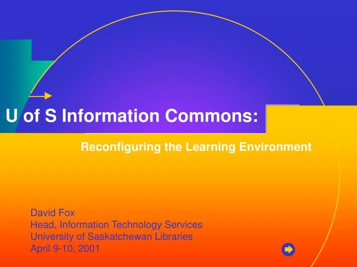 u of s information commons