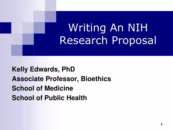 writing an nih research proposal
