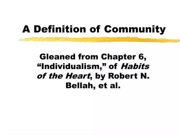community definition
