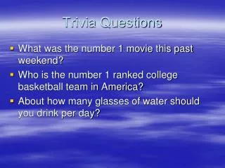 Trivia Questions