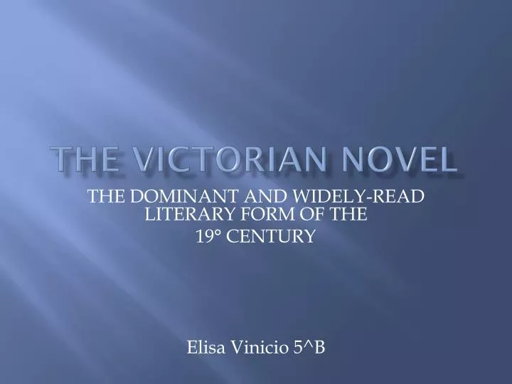 the victorian novel