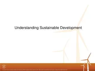 Understanding Sustainable Development