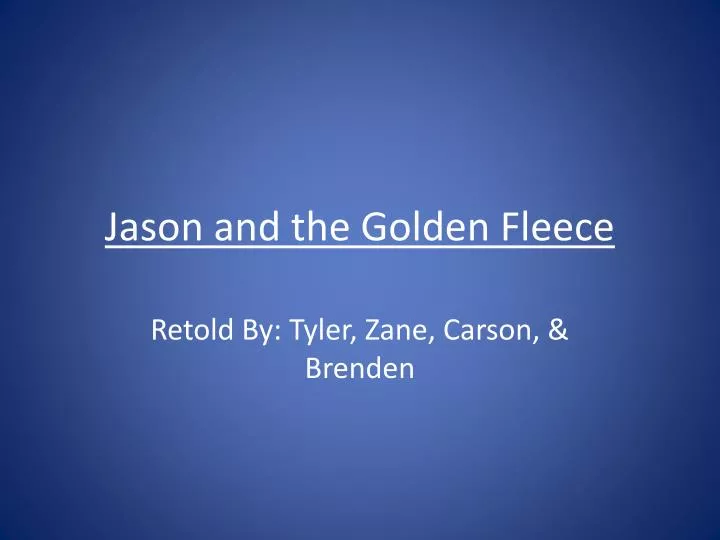 jason and the golden fleece