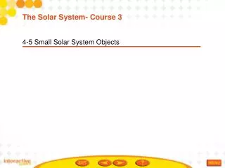 4-5 Small Solar System Objects