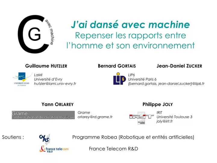 j ai dans avec machine repenser les rapports entre l homme et son environnement