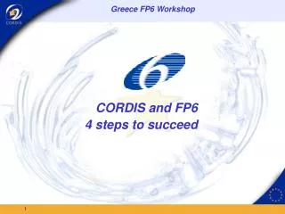 CORDIS and FP6 4 steps to succeed