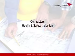Contractors Health &amp; Safety Induction