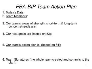 FBA-BIP Team Action Plan