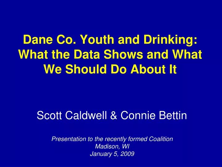 dane co youth and drinking what the data shows and what we should do about it
