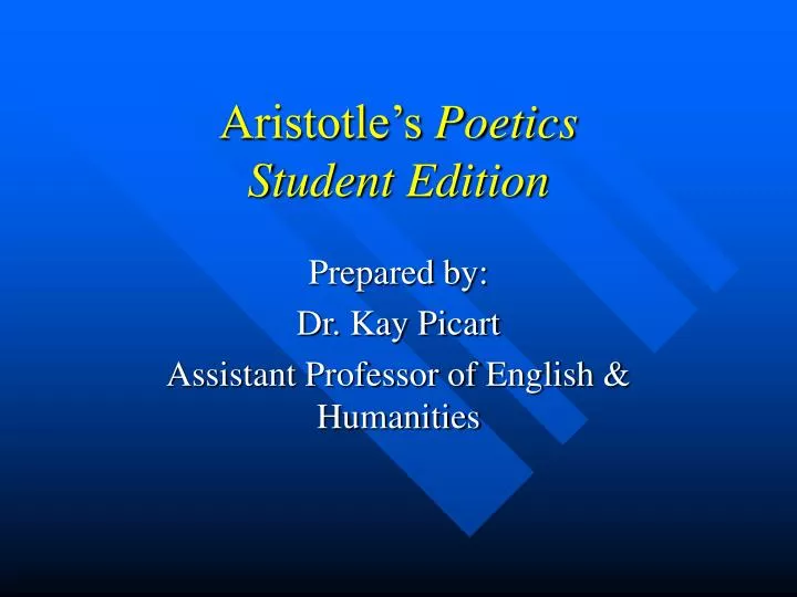 aristotle s poetics student edition