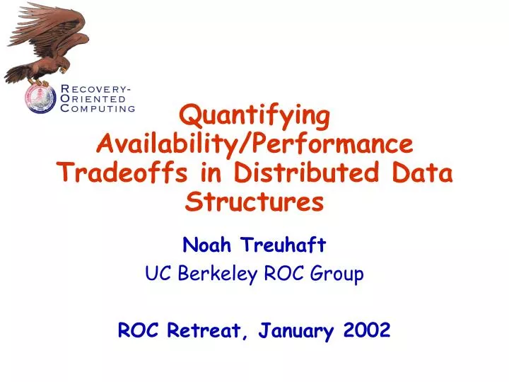 quantifying availability performance tradeoffs in distributed data structures