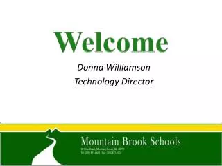 Donna Williamson Technology Director