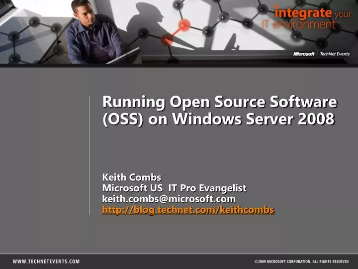 running open source software oss on windows server 2008