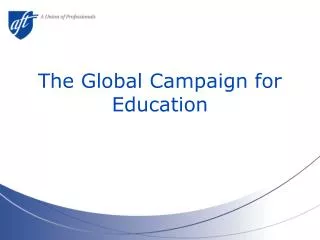 The Global Campaign for Education