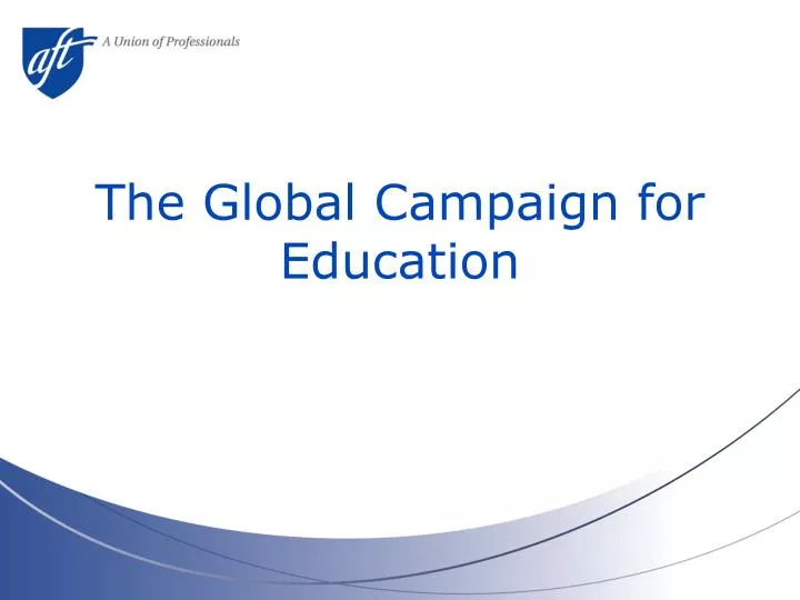 the global campaign for education