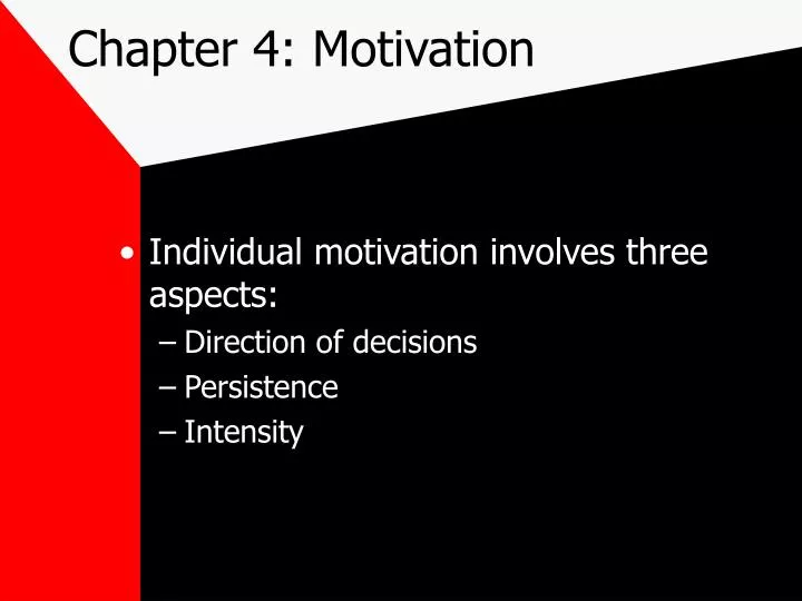 chapter 4 motivation