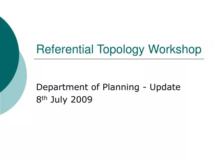 referential topology workshop