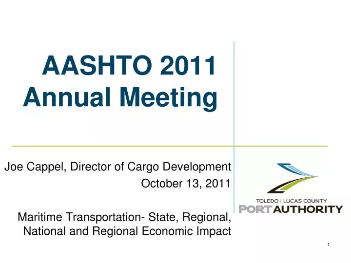 aashto 2011 annual meeting