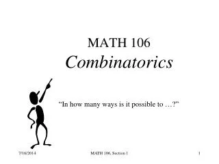 MATH 106 Combinatorics