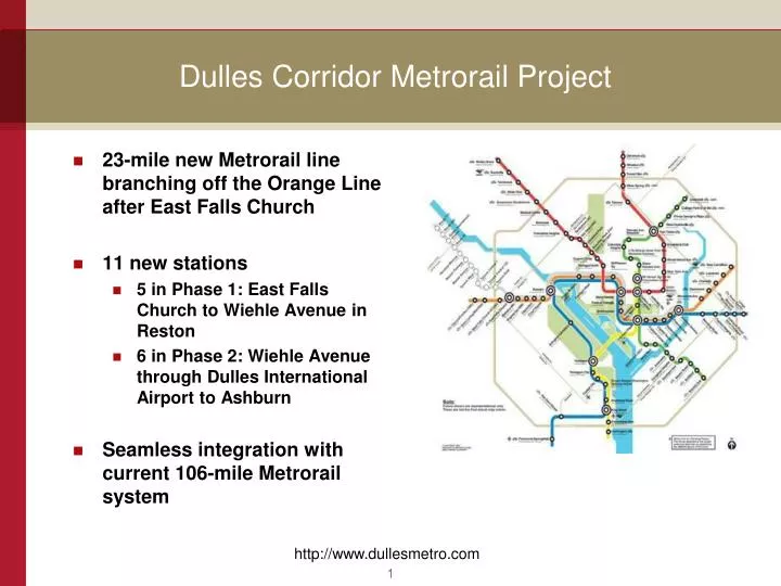 dulles corridor metrorail project