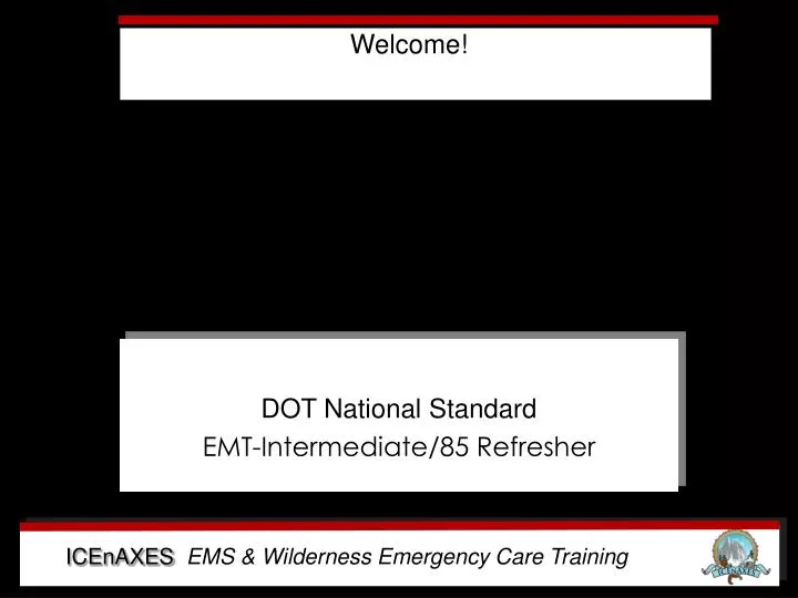 dot national standard emt intermediate 85 refresher