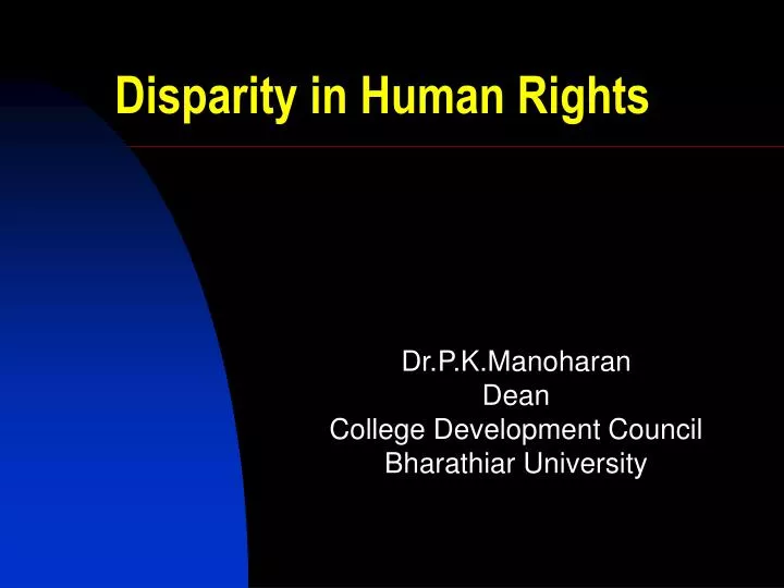 disparity in human rights