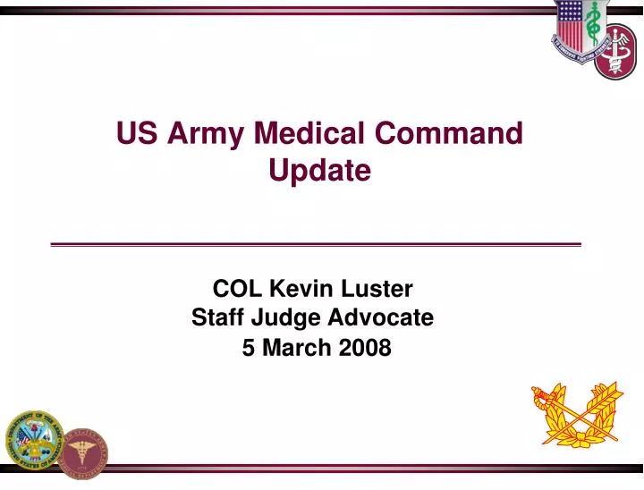 us army medical command update