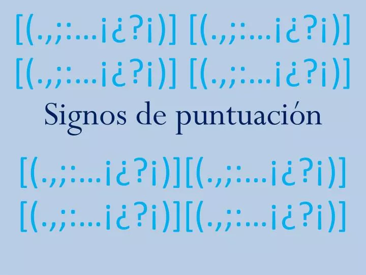 signos de puntuaci n