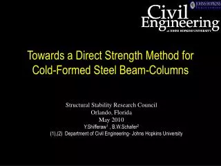 Towards a Direct Strength Method for Cold-Formed Steel Beam-Columns