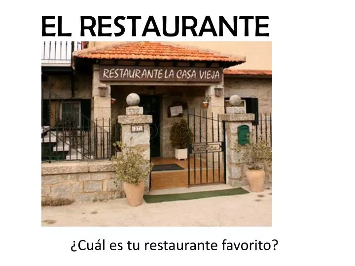 el restaurante