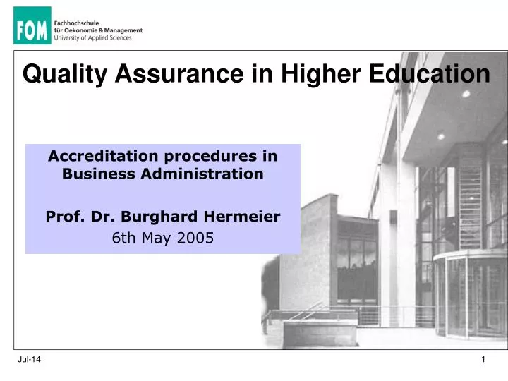 quality assurance in higher education