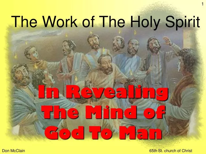 the work of the holy spirit