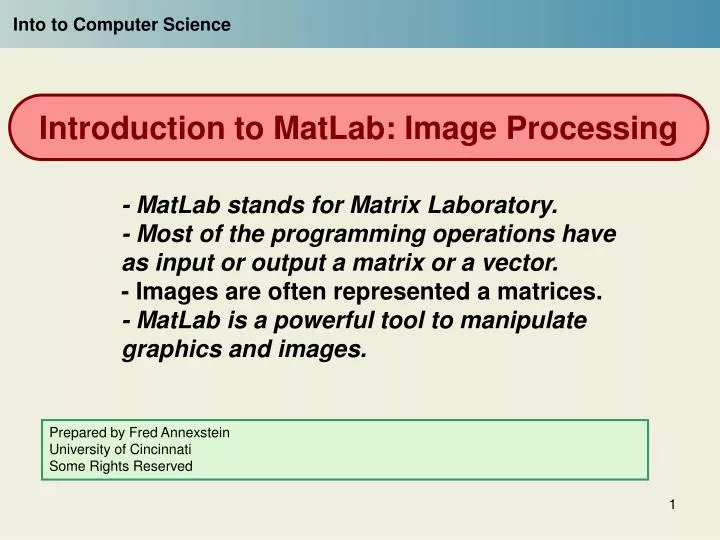 introduction to matlab image processing