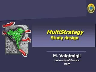M. Valgimigli University of Ferrara Italy
